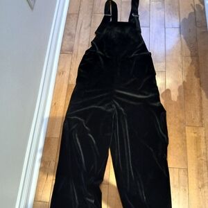 OAK + FORT Black Velvet Jumpsuit